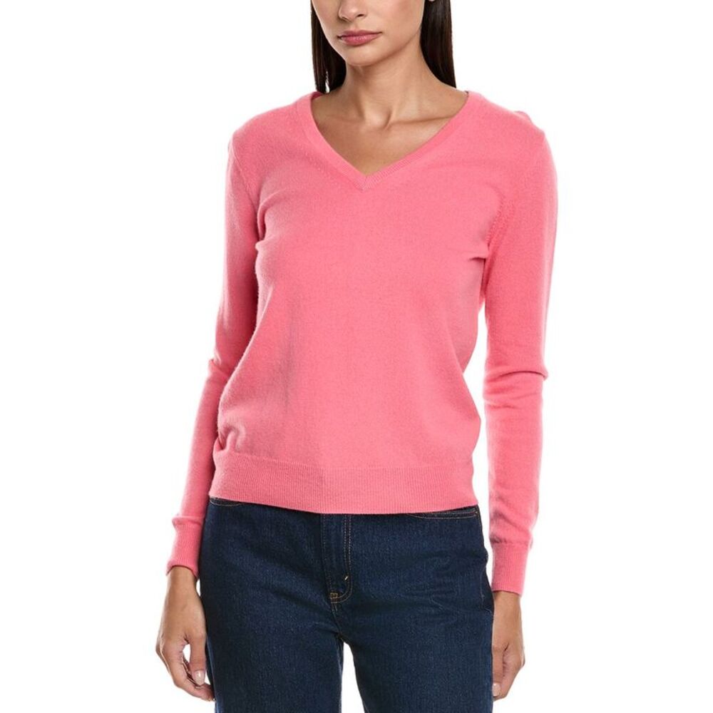 N.Peal Womens  Phoebe Cashmere Sweater, Pink
